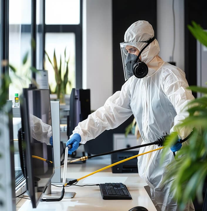 Professional pest control technician